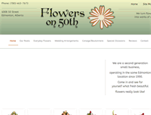 Tablet Screenshot of flowerson50th.com